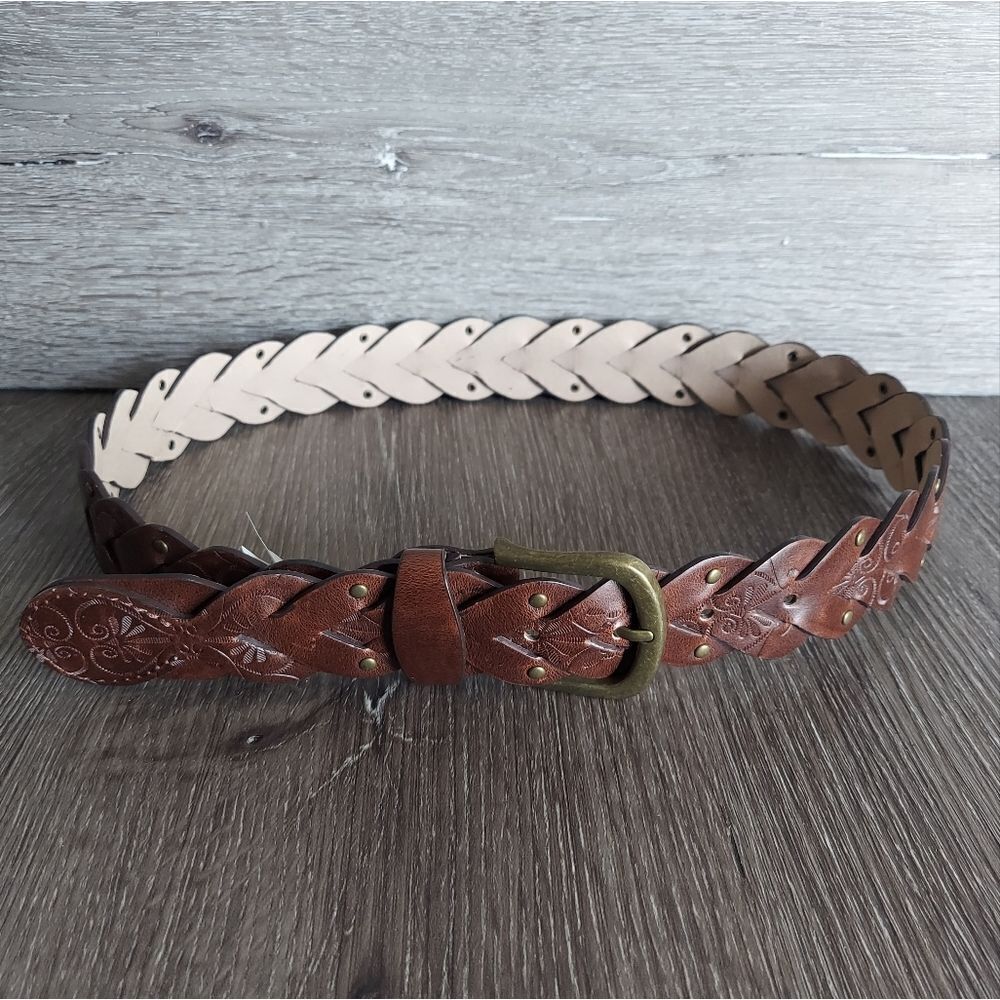 Sonoma Brown Braided Leather Belt